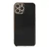 Newface Apple İphone 12 Pro Max Kılıf Volet Silikon - Siyah
