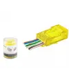 NODAR ND2400 CAT6 EZ RJ45 Konnektör 100 Adet Plastik Kutu - Sarı