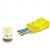 NODAR ND2400 CAT6 EZ RJ45 Konnektör 100 Adet Plastik Kutu - Sarı (KDO)