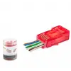 NODAR ND2403 CAT6 EZ RJ45 Konnektör 100 Adet Plastik Kutu - Kırmızı