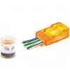 NODAR ND2405 CAT6 EZ RJ45 Konnektör 100 Adet Plastik Kutu -Turuncu (KDO)