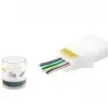 NODAR ND2406 CAT6 EZ RJ45 Konnektör 100 Adet Plastik Kutu - Beyaz (KDO)