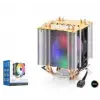 NODAR ND2604 CPU Kule Tipi İşlemci Soğutucu Çift Fanlı 90 mm RGB Siyah (KDO)