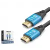 NODAR ND4053 HDMI 2.0 Kablo 4K 60 Hz OD 8.0 mm 10 m Siyah Mavi (KDO)
