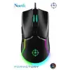 North Air Black RGB Kablolu Profesyonel Oyuncu Mouse