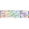 North Shield White Red Switch Türkçe Q RGB Beyaz Mekanik Gaming Klavye