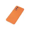 One Plus 9 Pro Kılıf Nano İçi Kadife Silikon - Turuncu