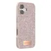 Onegif Apple İphone 17 Bright Simli Kapak - Pembe