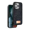 Onegif  İphone 14 Pro Bright Simli Kapak - Siyah
