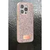 Onegif  İphone 14 Pro Max Bright Simli Kapak - Pembe