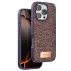 Onegif  İphone 16 Pro Max Bright Simli Kapak - Derin Mor