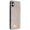 Onegif Samsung Galaxy A06 Bright Simli Kapak - Gold