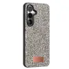 Onegif Samsung Galaxy S24 Fe Bright Simli Kapak - Gümüş
