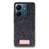 Onegif Xiaomi Redmi 13c Bright Simli Kapak - Siyah