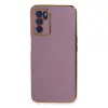 Oppo A16 Kılıf Volet Silikon - Mor