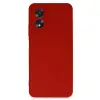Oppo A38 Kılıf First Silikon - Kırmızı