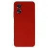 Oppo A38 Kılıf First Silikon - Kırmızı