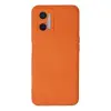 Oppo A96 Kılıf Nano İçi Kadife Silikon - Turuncu