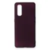 Oppo Find X2 Kılıf First Silikon - Mürdüm