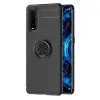 Oppo Find X2 Kılıf Range Yüzüklü Silikon - Siyah