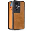 Oppo Reno 11f Kılıf Aras Deri Kapak - Taba