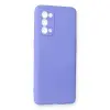 Oppo Reno 5 Kılıf First Silikon - Lila