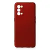 Oppo Reno 5 Pro Kılıf First Silikon - Bordo
