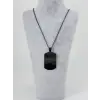 Plaka Tasarım Küçük Boy  Çelik Erkek Kolye - Ekl0118