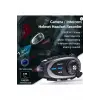Q29 Motosiklet Kask Bluetooth Kulaklık Eşleşmeli 1080p Kamera Geniş Açı Su Geçirmez Intercom