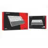 Rampage BERU Beyaz 2.4G + BT Wireless RED SWITCH Mekanik Gaming Oyuncu Klavye Slim  RGB (KDO)
