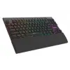 Rampage BERU Siyah 2.4G + BT Wireless RED SWITCH Mekanik Gaming Oyuncu Klavye Slim RGB (KDO)