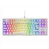 Rampage CLAW Beyaz RED SWITCH Mekanik Gaming Oyuncu Klavye Rainbow TKL (KDO)