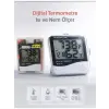 Real Özs HTC-1 Dijital Saat -Alarm - Termometre- Isı Ve Nem Ölçer