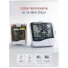 Real Özs HTC-1 Dijital Saat -Alarm - Termometre- Isı Ve Nem Ölçer