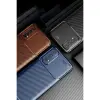 Realme 7 Kılıf Auto Focus Karbon Kapak - Lacivert