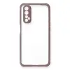 Realme 7 Kılıf Miami Şeffaf Silikon - Açık Mor