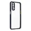 Realme 7 Kılıf Miami Şeffaf Silikon - Lacivert