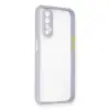 Realme 7 Kılıf Miami Şeffaf Silikon - Lila