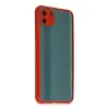 Realme C11 Kılıf Miami Şeffaf Silikon - Kırmızı