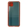 Realme C11 Kılıf Miami Şeffaf Silikon - Kırmızı