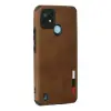 Realme C21 Kılıf Loop Deri Silikon - Kahverengi
