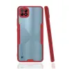 Realme C21 Kılıf Platin Silikon - Kırmızı