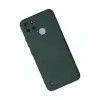Realme C25y Kılıf Nano İçi Kadife Silikon - Koyu Yeşil