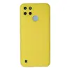 Realme C25y Kılıf Nano İçi Kadife Silikon - Sarı