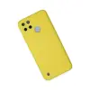 Realme C25y Kılıf Nano İçi Kadife Silikon - Sarı