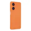 Realme C55 Kılıf Nano İçi Kadife Silikon - Turuncu