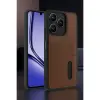 Realme Note 50 4g Kılıf Sara Kartvizitli Deri Kılıf - Taba