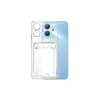 Realme Note 60 Kılıf Kart Şeffaf Silikon - Şeffaf