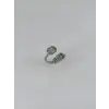 Ayarlanabilir Rodyum Zirkon Taşlı Pirinç Bijuteri Yüzük - Yz0158