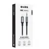 S-link Armor ML-01 1.2m Lightning to M AUX Örgülü Metal Başlıklı Siyah Ses Kablosu